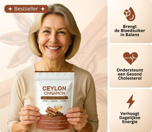 Ceylon Cinnamon 7200 mg equivalent met MCT-olie