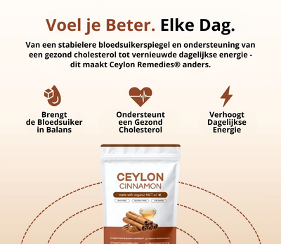 Ceylon Cinnamon 7200 mg equivalent met MCT-olie