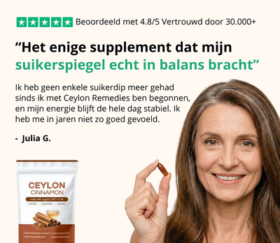 Ceylon Cinnamon 7200 mg equivalent met MCT-olie